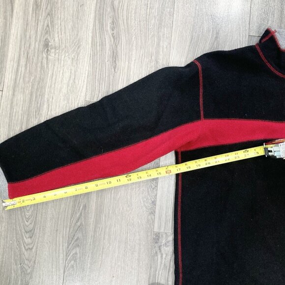 Eastern Mountain Sports Sweatshirt Mens Medium Wool Blend Quarter‎ Zip - Picture 5 of 6